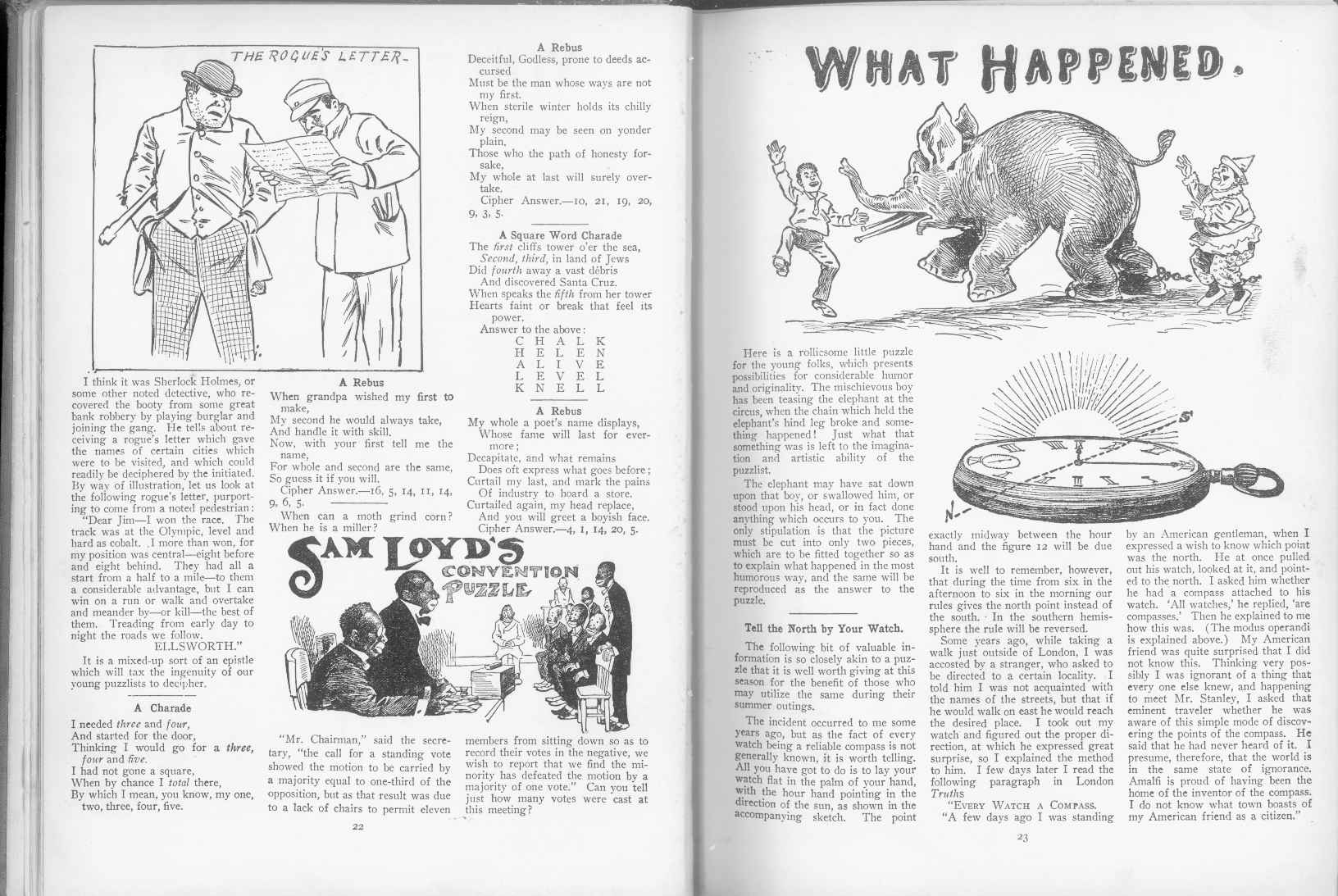 Sam Loyd - Cyclopedia of Puzzles - page 22-23