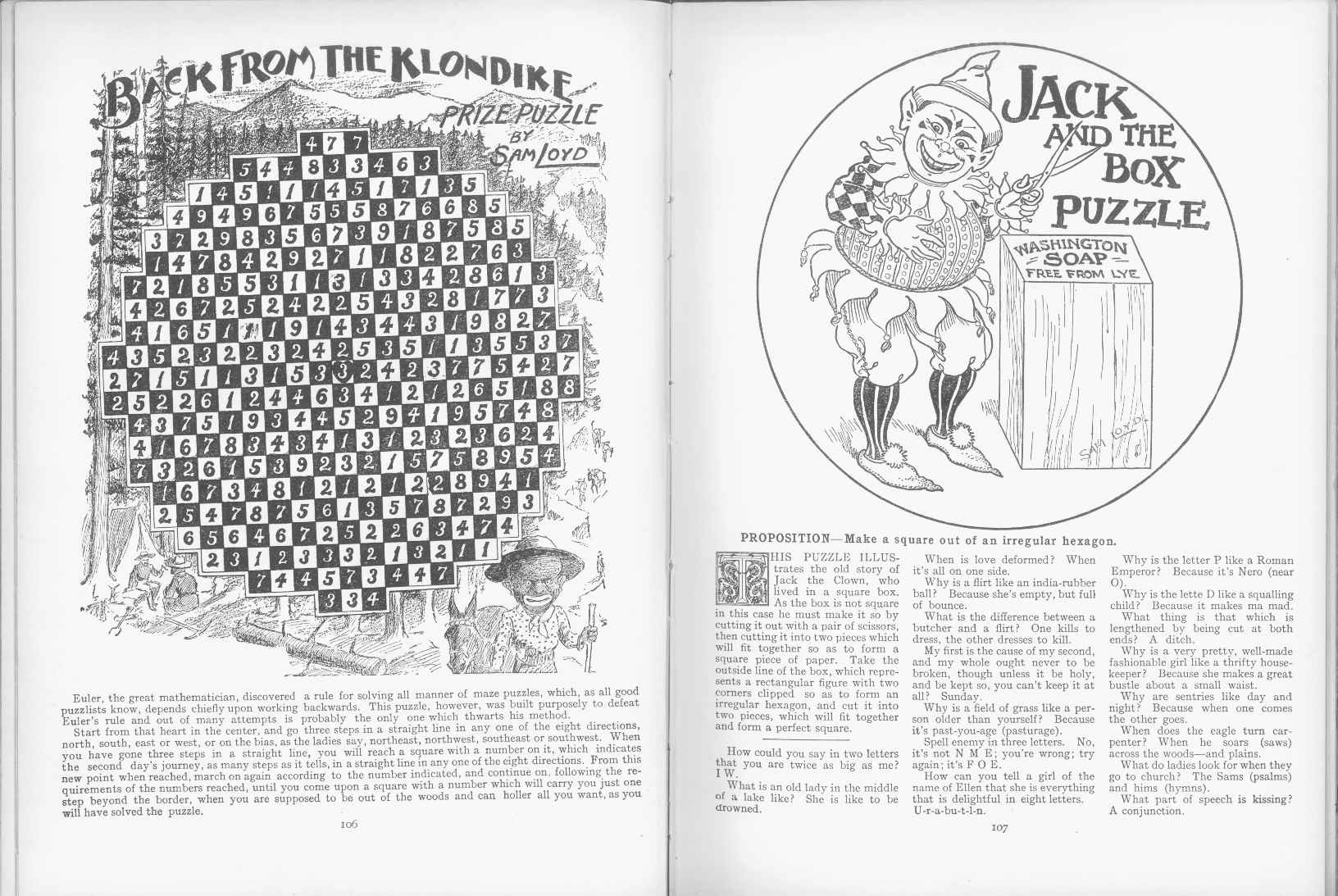 Sam Loyd - Cyclopedia of Puzzles - page 106-107