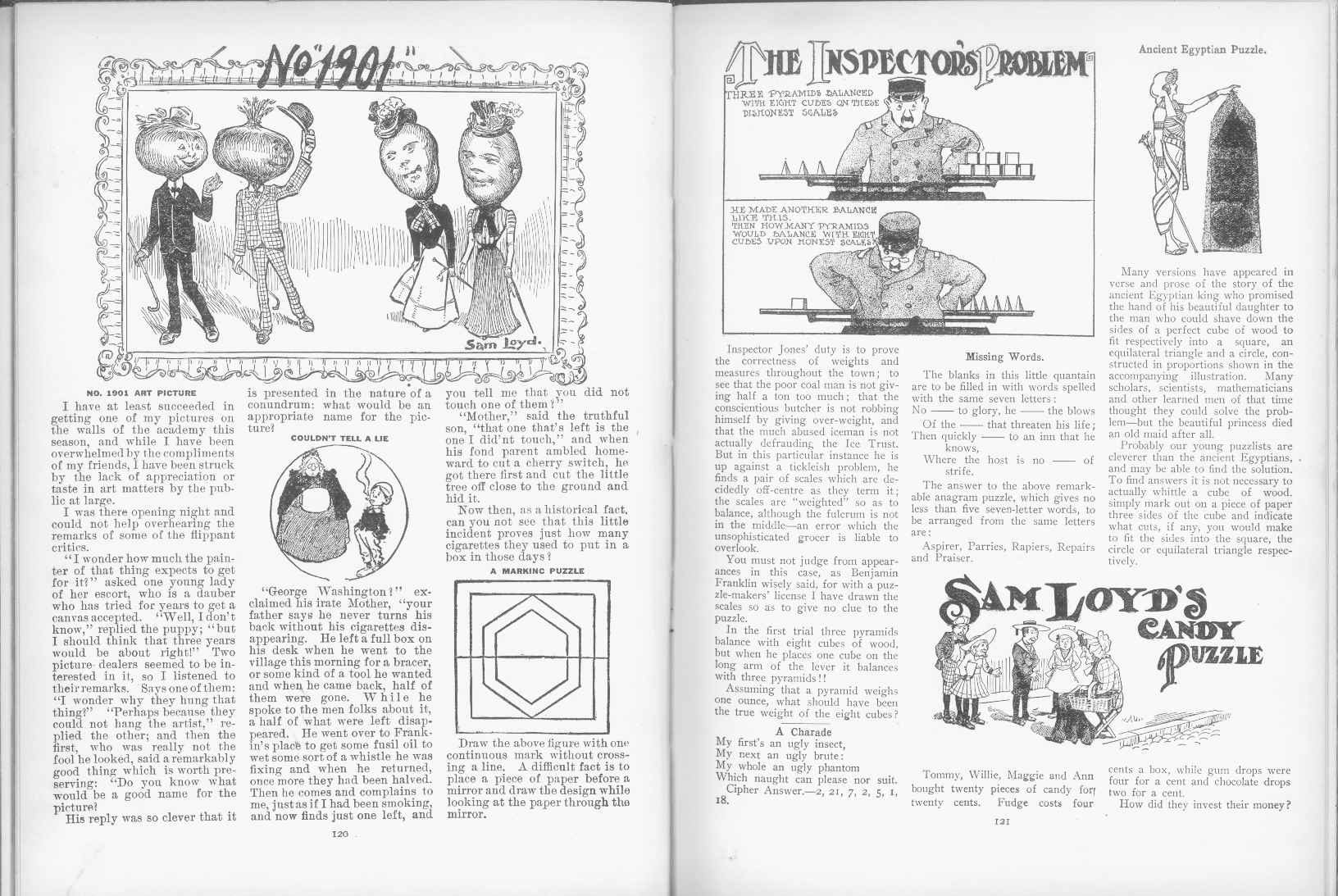 Sam Loyd - Cyclopedia of Puzzles - page 120-121