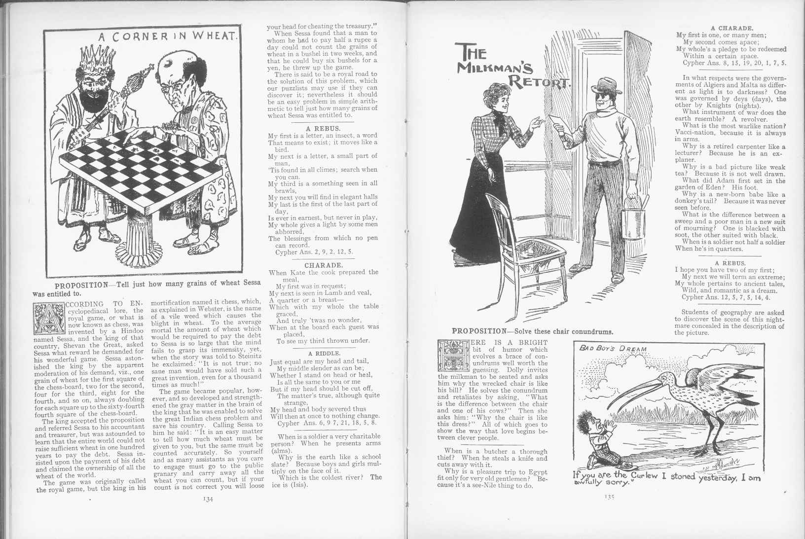 Sam Loyd - Cyclopedia of Puzzles - page 134-135