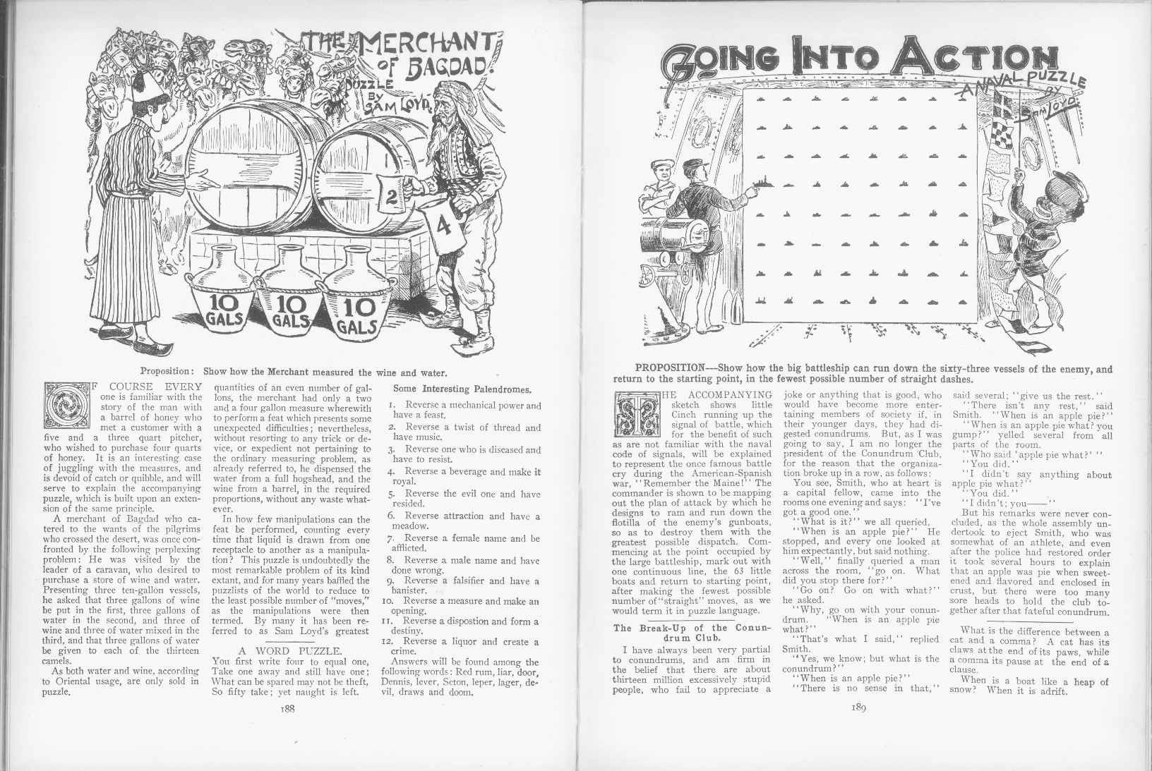 Sam Loyd - Cyclopedia of Puzzles - page 188-189