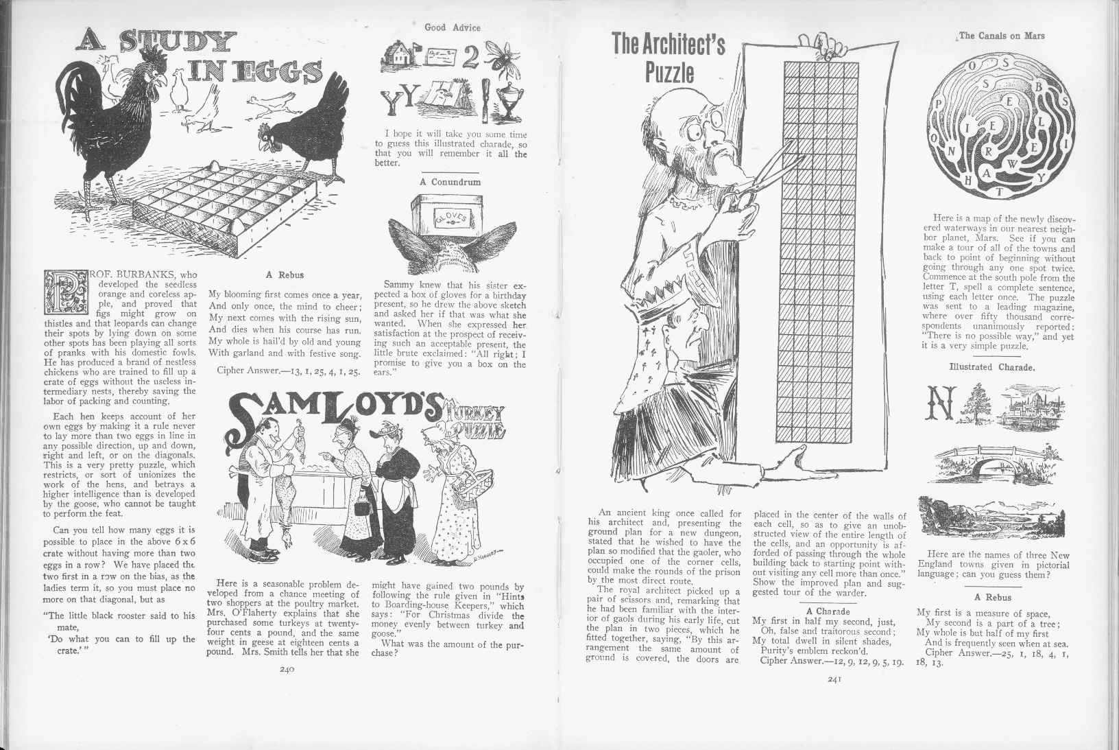 Sam Loyd - Cyclopedia of Puzzles - page 240-241