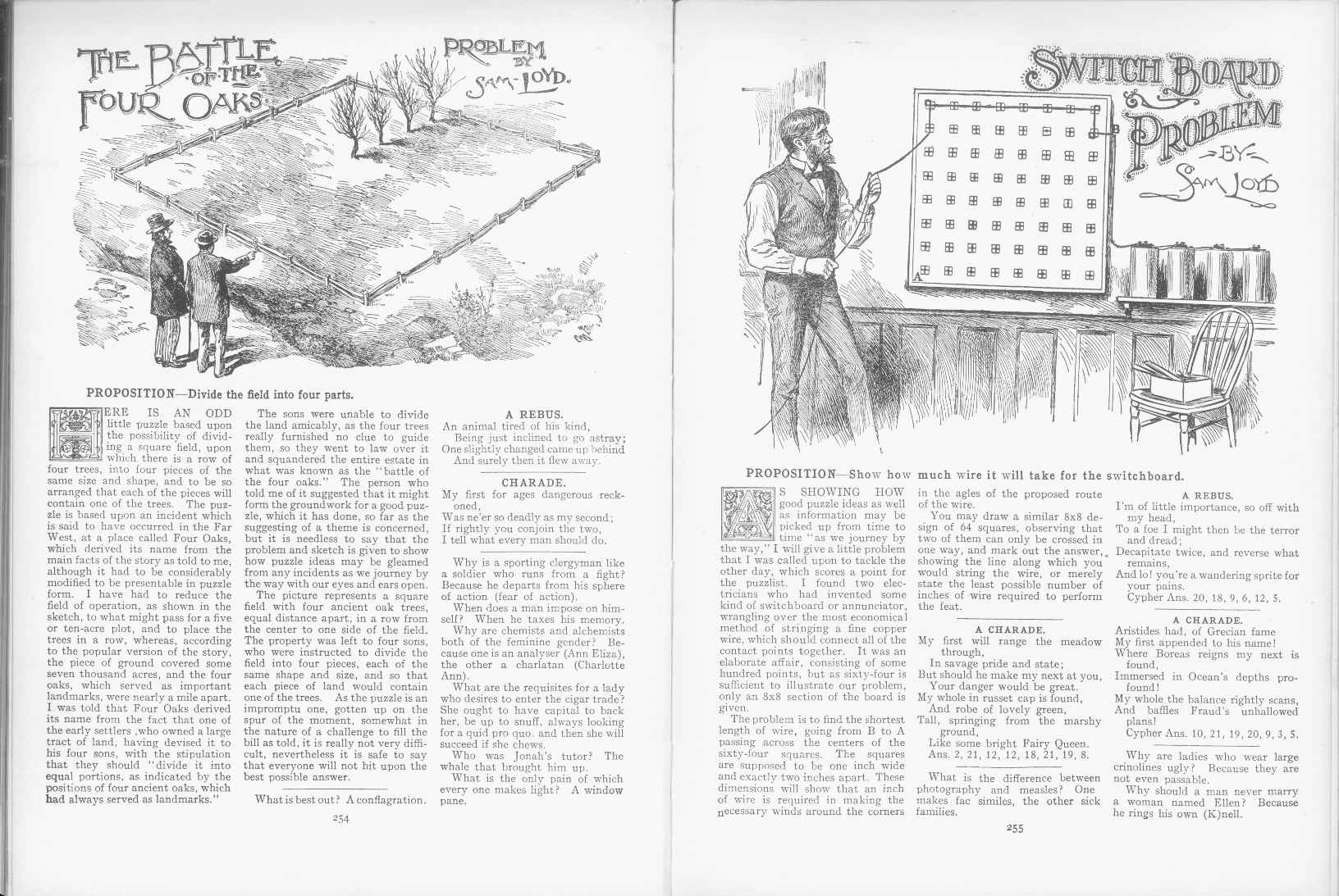 Sam Loyd - Cyclopedia of Puzzles - page 254-255