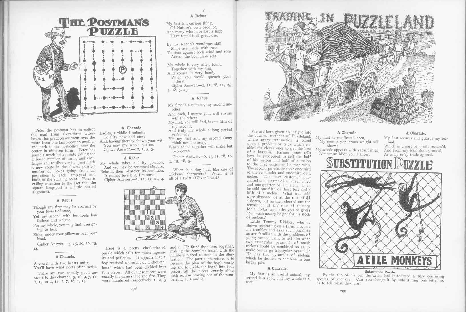 Sam Loyd - Cyclopedia of Puzzles - page 298-299