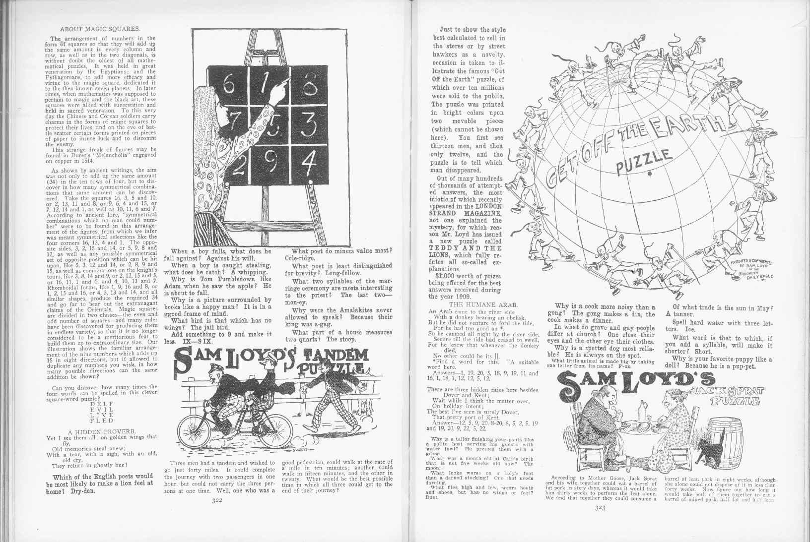 Sam Loyd - Cyclopedia of Puzzles - page 322-323