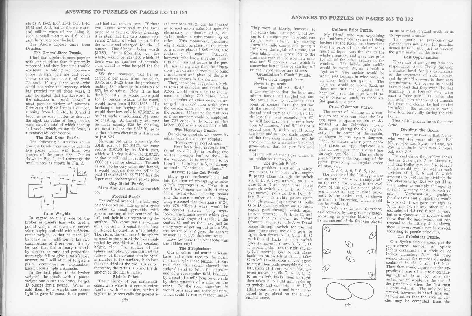 Sam Loyd - Cyclopedia of Puzzles - page 360-361