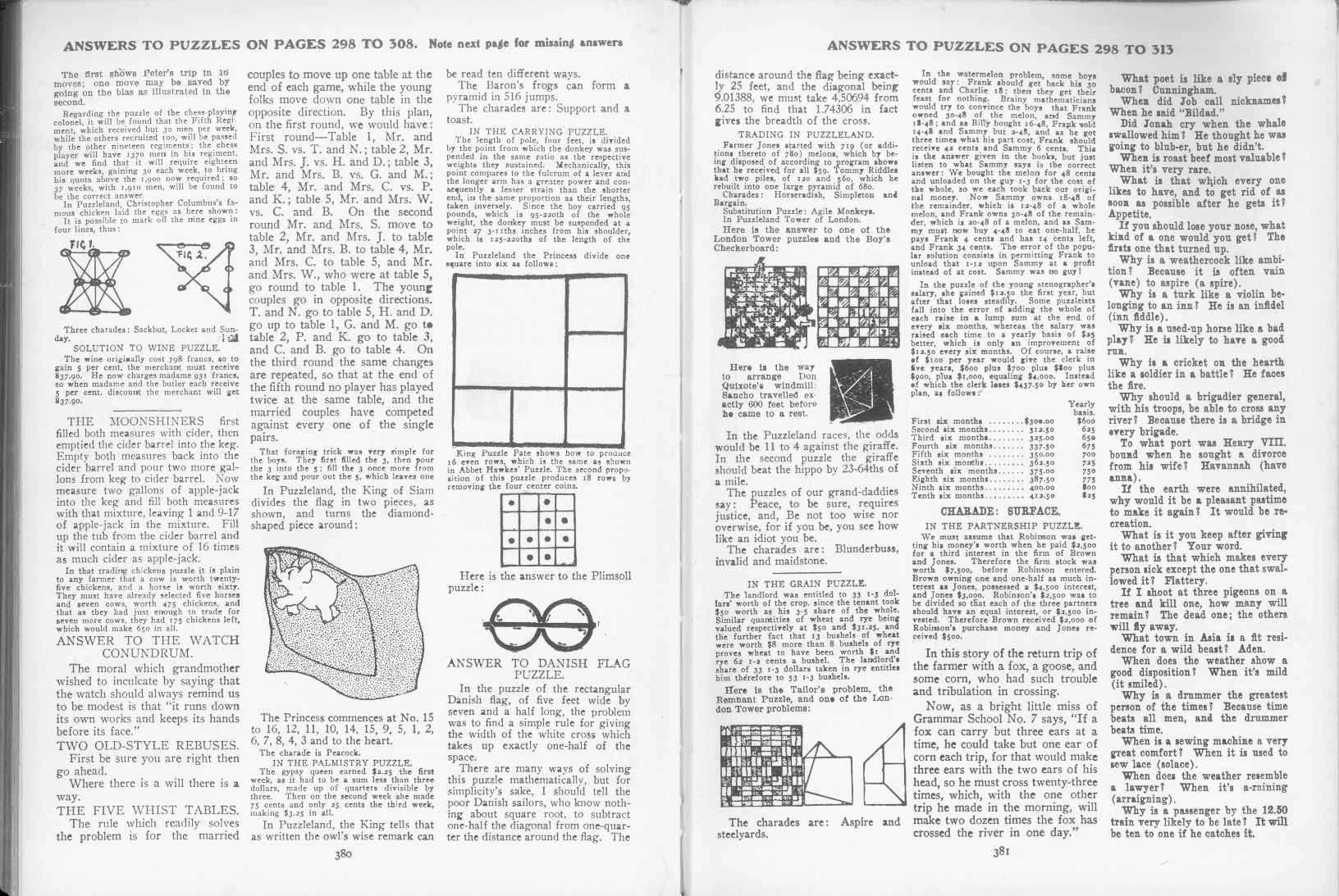 Sam Loyd - Cyclopedia of Puzzles - page 380-381